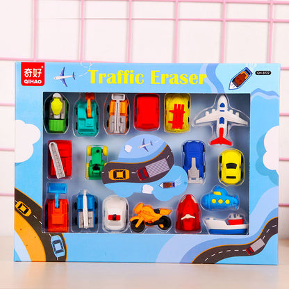 Traffic Eraser Set -17 Erasers