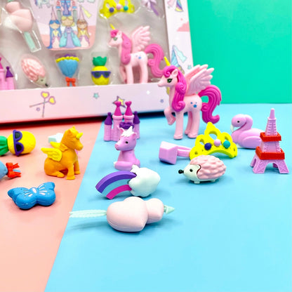 Fairytale Palace Eraser Set - 15 Erasers