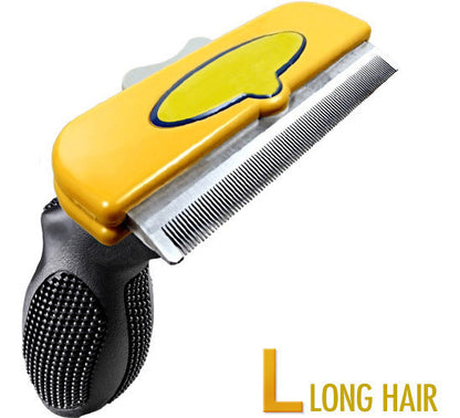 Pet Deshedding Tool Fur Eliminator for Dog (Long Hair L)