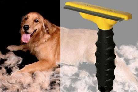 Pet Deshedding Tool Fur Eliminator for Dog (Long Hair L)