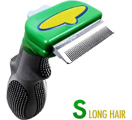 Pet Deshedding Tool Fur Eliminator for Dog (Long Hair S)