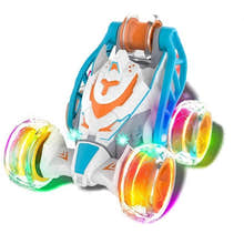 5 Wheels RC Extreme Twist Mist Mini Remote Control Stunt Car (Blue & Orange)