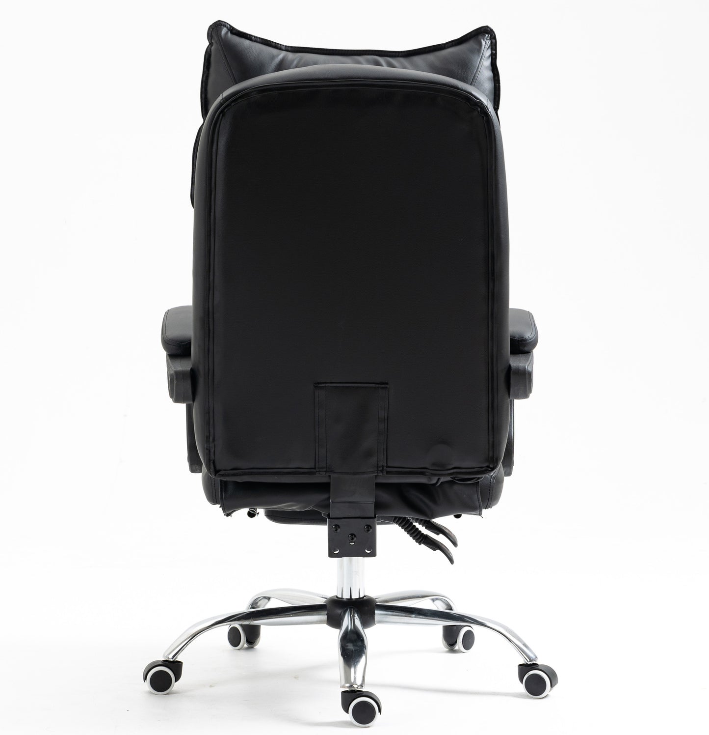 Chieftain Deluxe Plush Executive Reclining Office Chair with Foot Rest (Black)