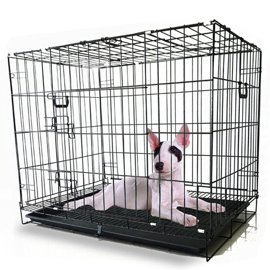 Large Foldable Metal Pet Dog Cage