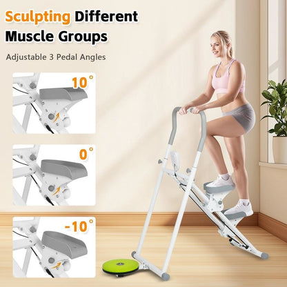 Home Cardio Trainer Climbing Stepper Machine with Twister Board