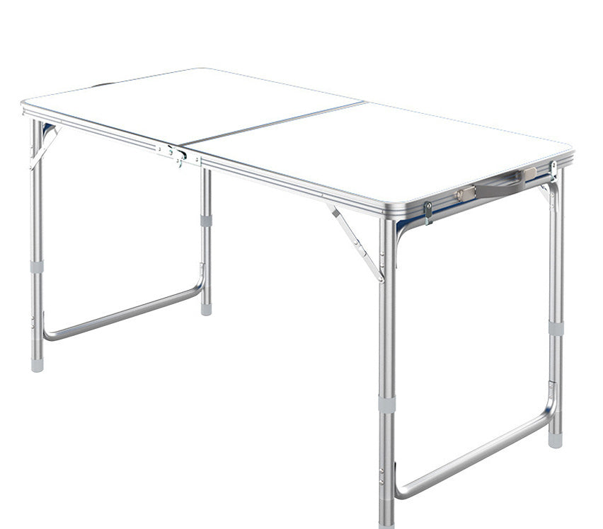 Outdoor Folding Table Adjustable Foldable 120cm (White)