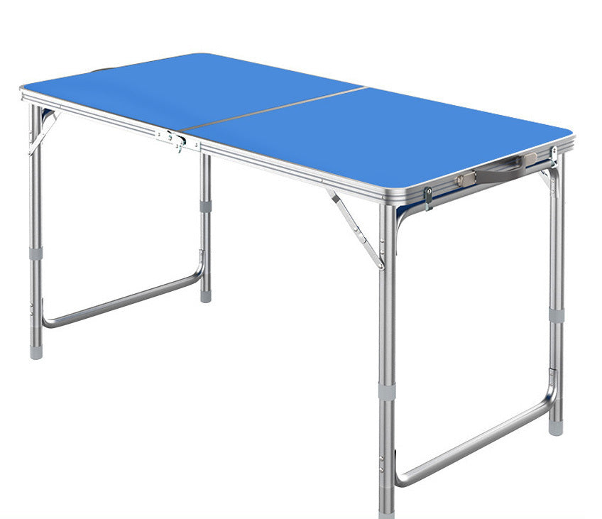 3-Piece Outdoor Camp Setting Folding Table & Chairs Set (Blue)