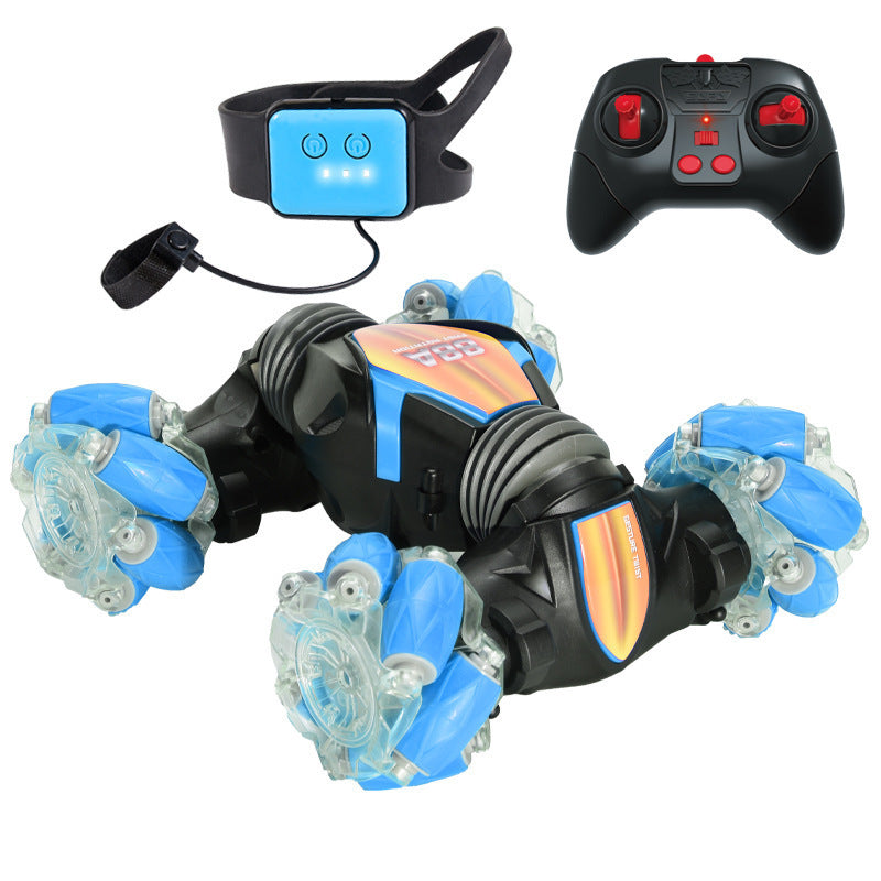 LED Hand Gesture Remote Control Twister Stunt Car (Blue)