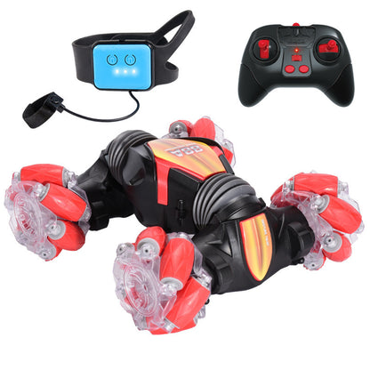 LED Hand Gesture Remote Control Twister Stunt Car (Red)