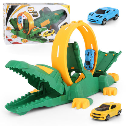 Crocodile Car Ramp 360 Degree Loop Track Kids Toy Set