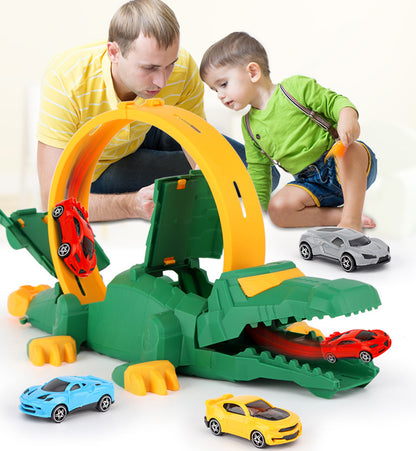 Crocodile Car Ramp 360 Degree Loop Track Kids Toy Set