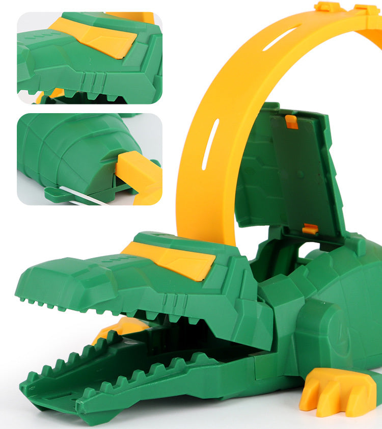 Crocodile Car Ramp 360 Degree Loop Track Kids Toy Set