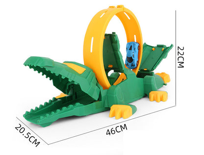 Crocodile Car Ramp 360 Degree Loop Track Kids Toy Set