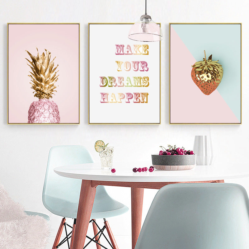 Make Your Dreams Happen Painting Framed Canvas Wall Art - 30cm x 40cm