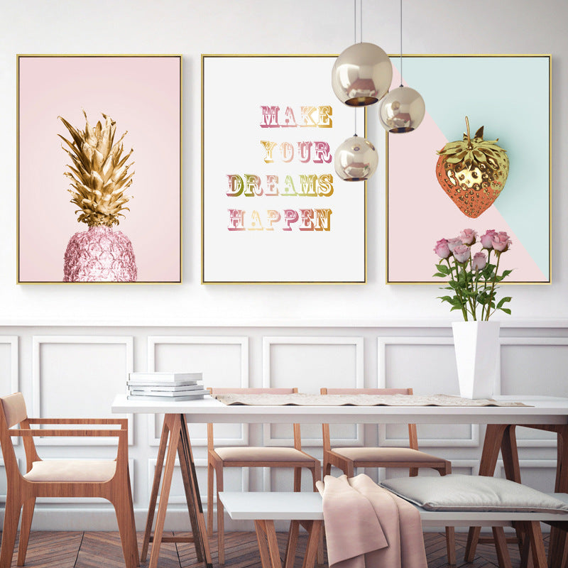 Make Your Dreams Happen Painting Framed Canvas Wall Art - 30cm x 40cm