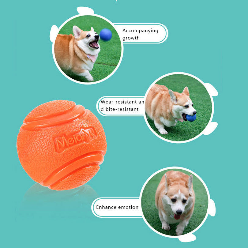 Bouncy Dog Ball Solid Floating Bouncing Toy