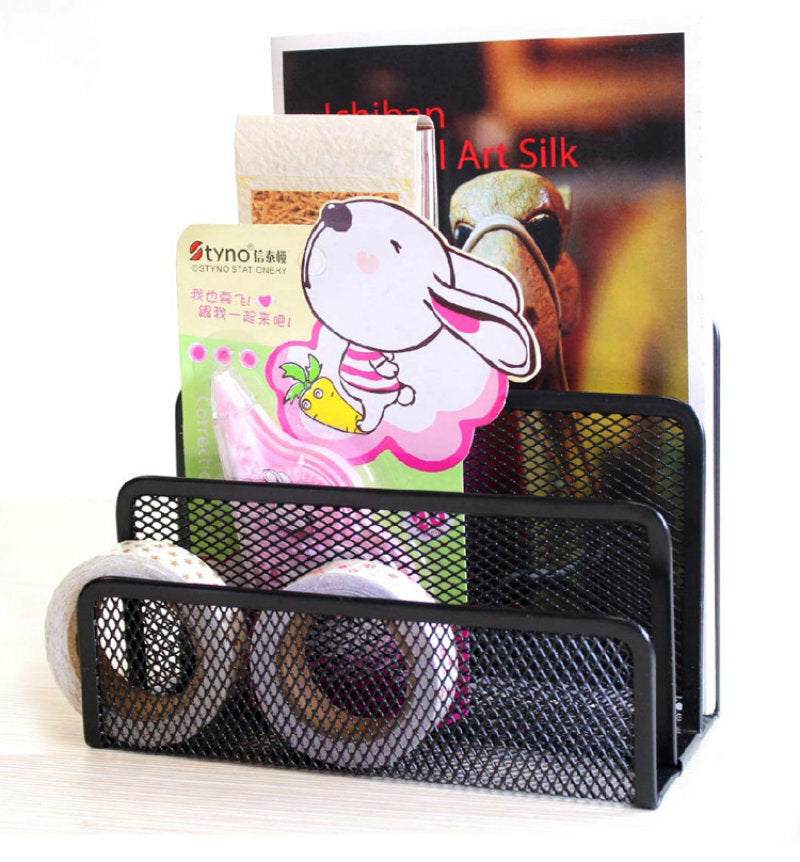 Office Document Magazine Mesh File Organizer Desktop Letter Holder