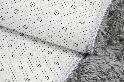4m Extra Large Soft Shag Rug Carpet Mat (Grey, 400 x 200)