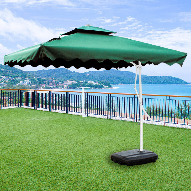 Varossa 3.5m Large Square Cantilever Outdoor Umbrella  (Green)