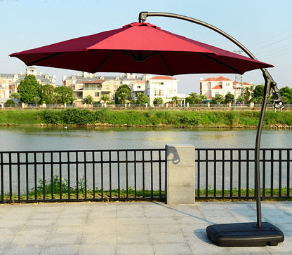 3m Heavy Duty Round Cantilever Outdoor Umbrella (Red /Maroon)