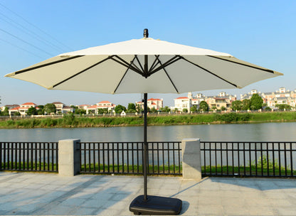 3m Heavy Duty Round Cantilever Outdoor Umbrella (White)