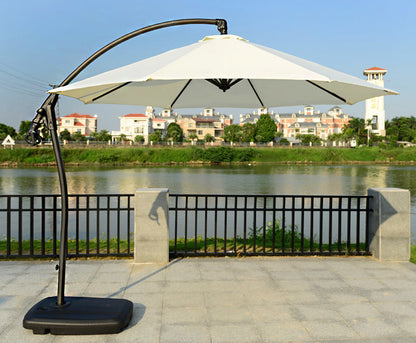 3m Heavy Duty Round Cantilever Outdoor Umbrella (White)