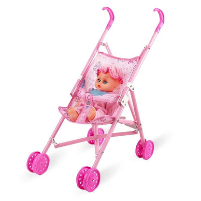 Toy Pram/ Stroller with Baby Doll