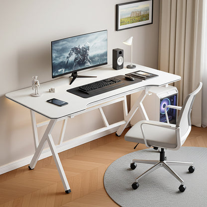 Large Vertex Modern Multifunctional Ergonomic Computer Desk White 120cm