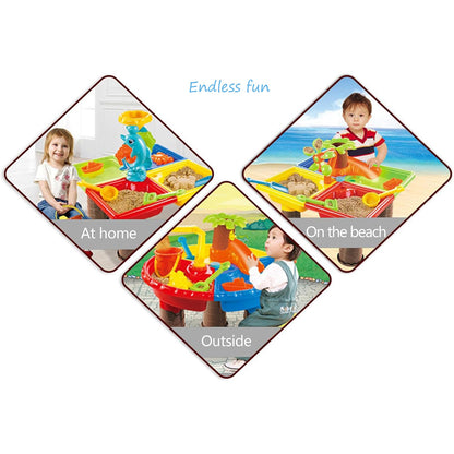 2 In 1 Sand and Water Play Toy Activity Table & Stool Set