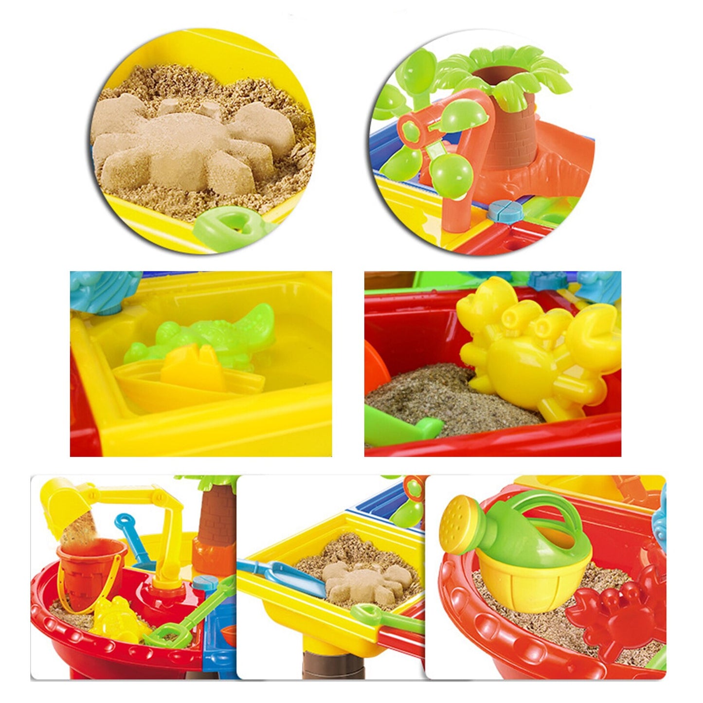 2 In 1 Sand and Water Play Toy Activity Table & Stool Set