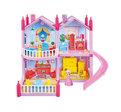 Dreamhouse Princess Villa Doll House Toy Set with Dolls & Furniture