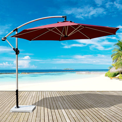 3m Aluminium Cantilever Outdoor Umbrella  (Maroon)