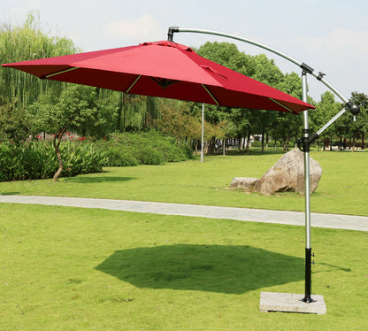 3m Aluminium Cantilever Outdoor Umbrella  (Maroon)