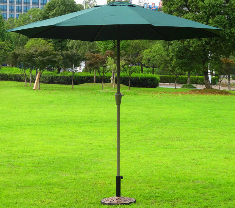 Alfresco 2.7m Steel Outdoor Garden Patio Market Umbrella (Green)