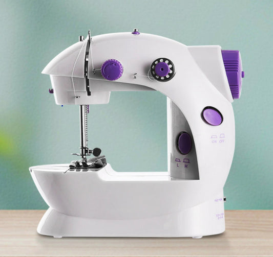 Mini Sewing Machine Double Speed Automatic Thread with Light