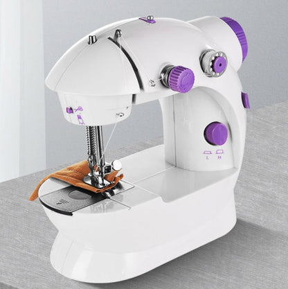 Mini Sewing Machine Double Speed Automatic Thread with Light