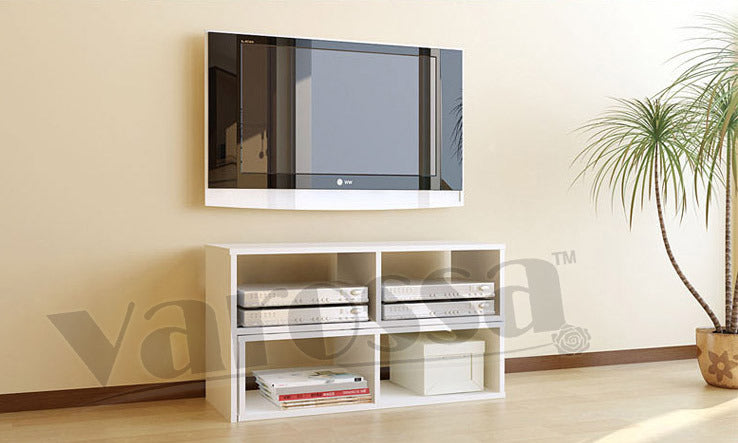 Varossa 2 In 1 Multifunctional Adjustable TV Cabinet Display Shelf (WHITE)