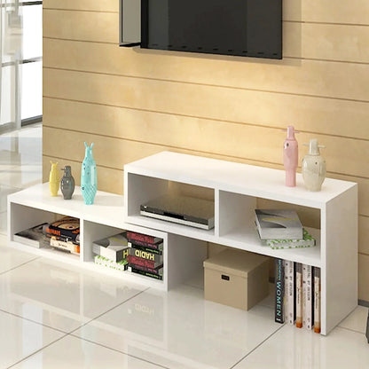 Varossa 2 In 1 Multifunctional Adjustable TV Cabinet Display Shelf (WHITE)