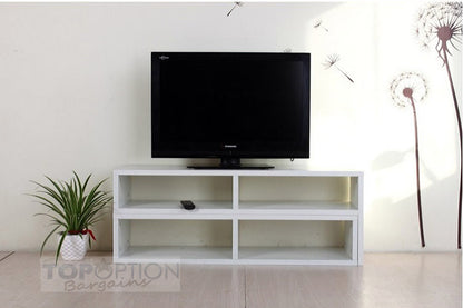 Varossa 2 In 1 Multifunctional Adjustable TV Cabinet Display Shelf (WHITE)