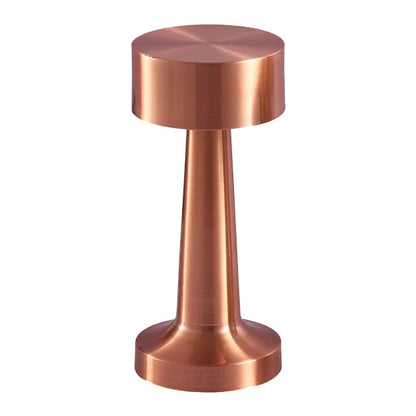 Luxe Designer LED Table Lamp Cordless Touch Sensor Night Light (Rose Gold)