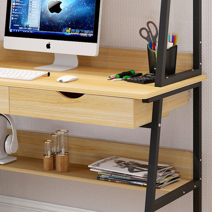 Liberty Computer Desk Workstation with Shelves & Drawers (Oak)