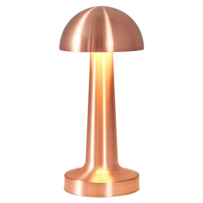 Luxe Designer LED Table Lamp Cordless Touch Sensor Night Light (Rose Gold, Dome)