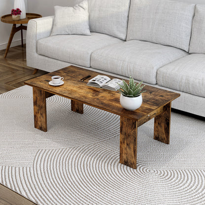 Aphrodite Wooden Coffee Table Desk (Rustic Oak)