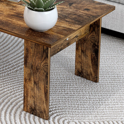 Aphrodite Wooden Coffee Table Desk (Rustic Oak)