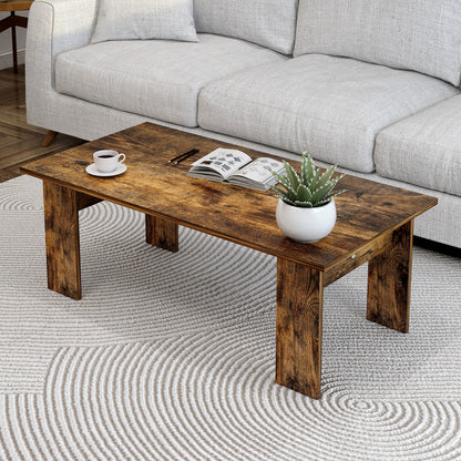 Aphrodite Wooden Coffee Table Desk (Rustic Oak)