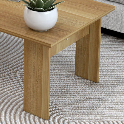 Aphrodite Wooden Coffee Table Desk (Natural Oak)