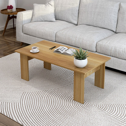 Aphrodite Wooden Coffee Table Desk (Natural Oak)