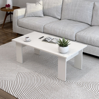 Aphrodite Wooden Coffee Table (White)