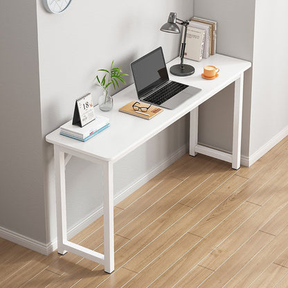 Profile Console Table Wood & Metal Narrow Desk (White)