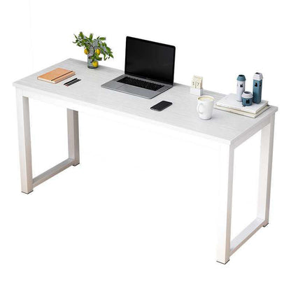 Profile Console Table Wood & Metal Narrow Desk (White)